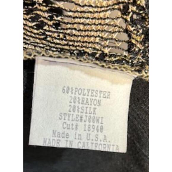 Tracy Collins Vintage 90s Womens Medium Floral Topper sheer Kimono top Made USA - Picture 8 of 8